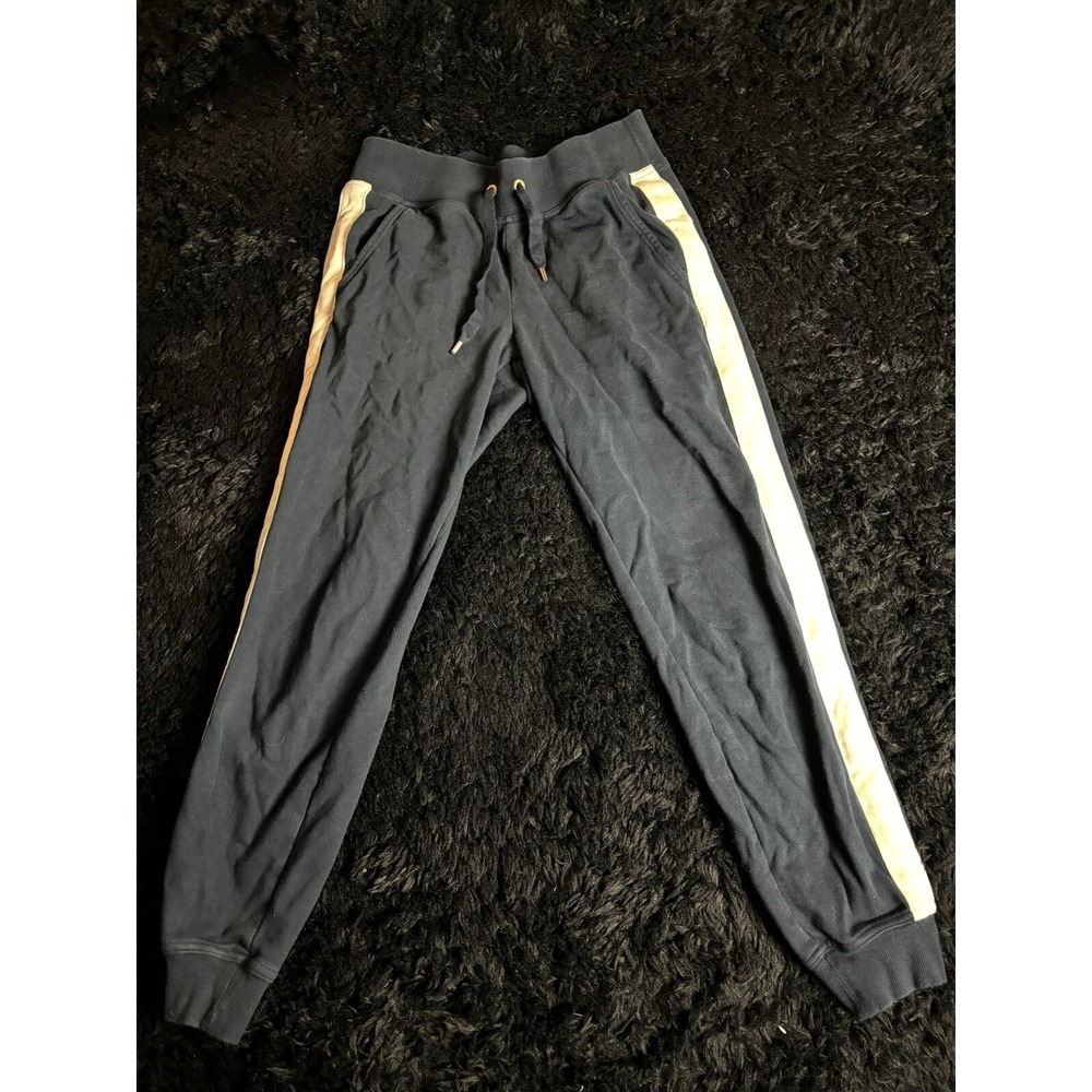 Polo Ralph Lauren Sweatpants Sz S Women's Jogger Side Stripe Logo Black LRL